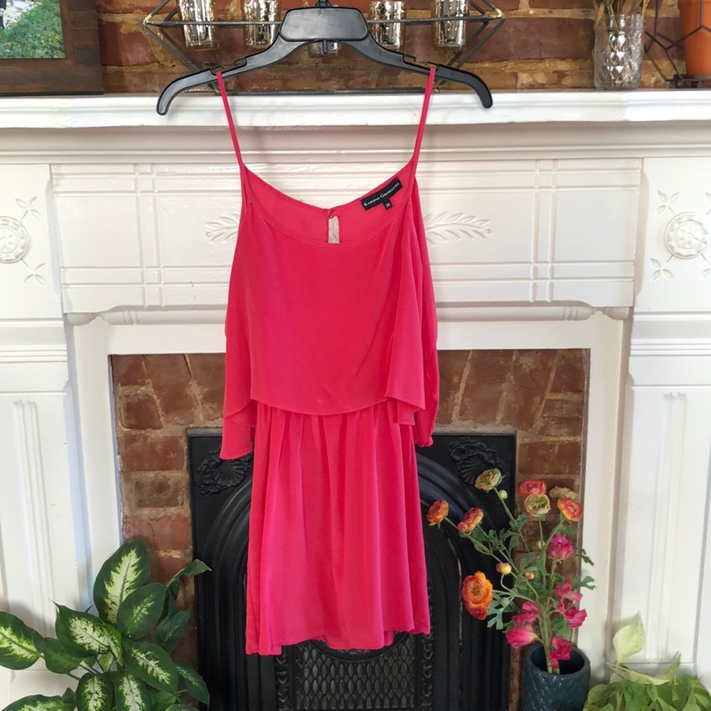 Bright pink cocktail dress